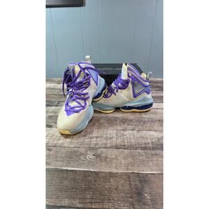 Nike Lebron XIX GS Aura Citron Blue DD0418 412 Youth 5Y